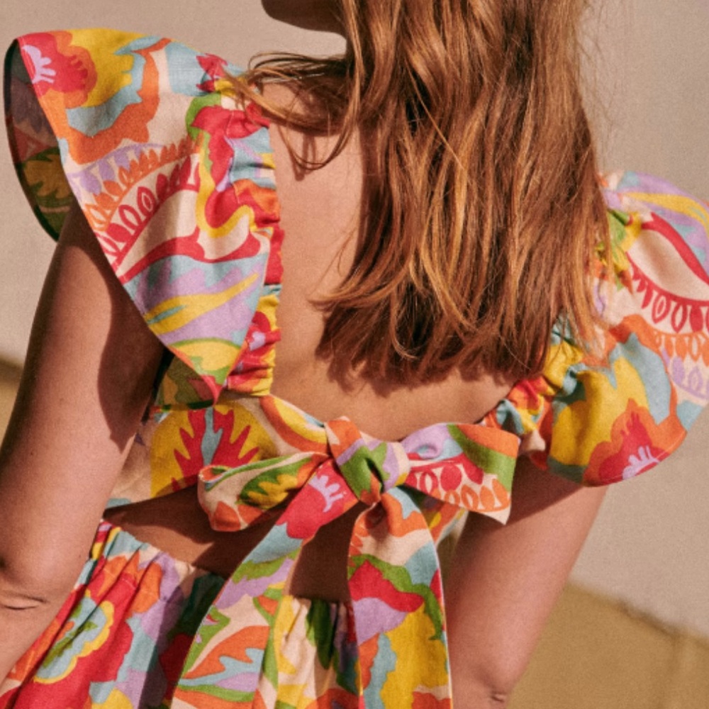Sezane - “Robe Melville” - “Seventies” print dress - Picture 2 of 6